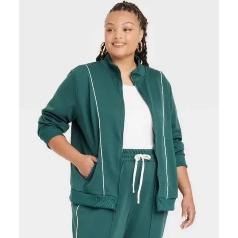 Ava & Viv Green Track Jacket